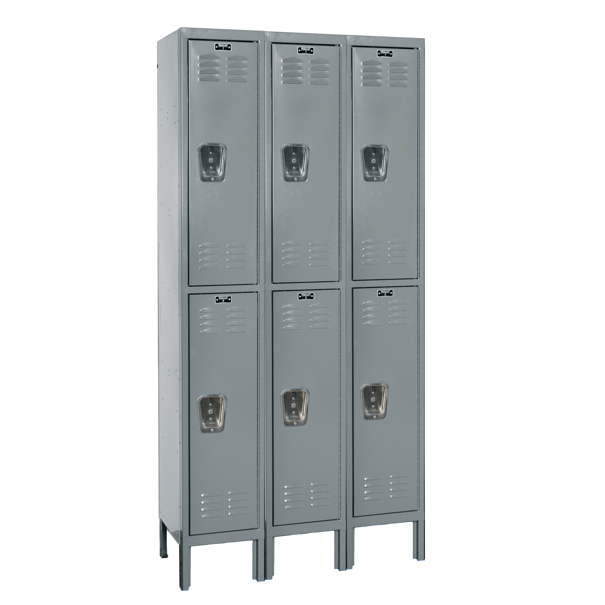 Hallowell, Double Tier Premium Locker, Height 78 in, Width 54 in, Color Dark Gray, Model# U3888-2A-HG